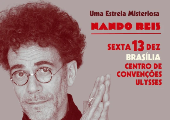 Show com Nando Reis em Brasília nova turnê Uma Estrela Misteriosa 13 dezembro 2024 no Centro de Convenções Ulysses Guimarães